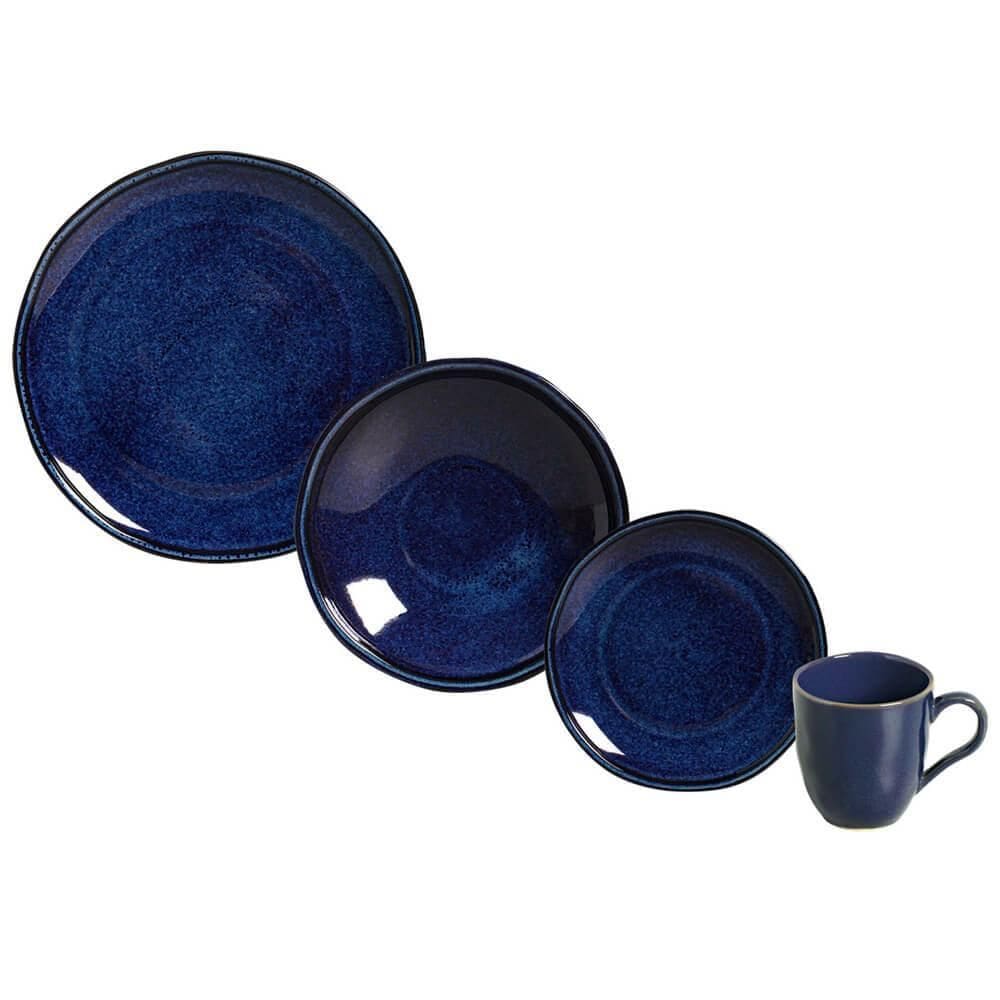 Aparelho De Jantar Cerâmica Stoneware Daily Happy 16 Peças