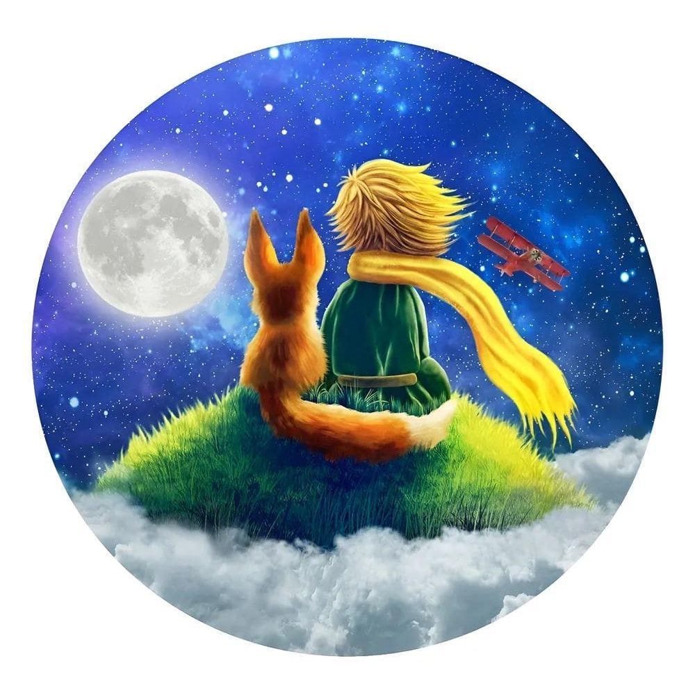 Painel De Festa Redondo Decoração De Aniversá Pequeno Prínci