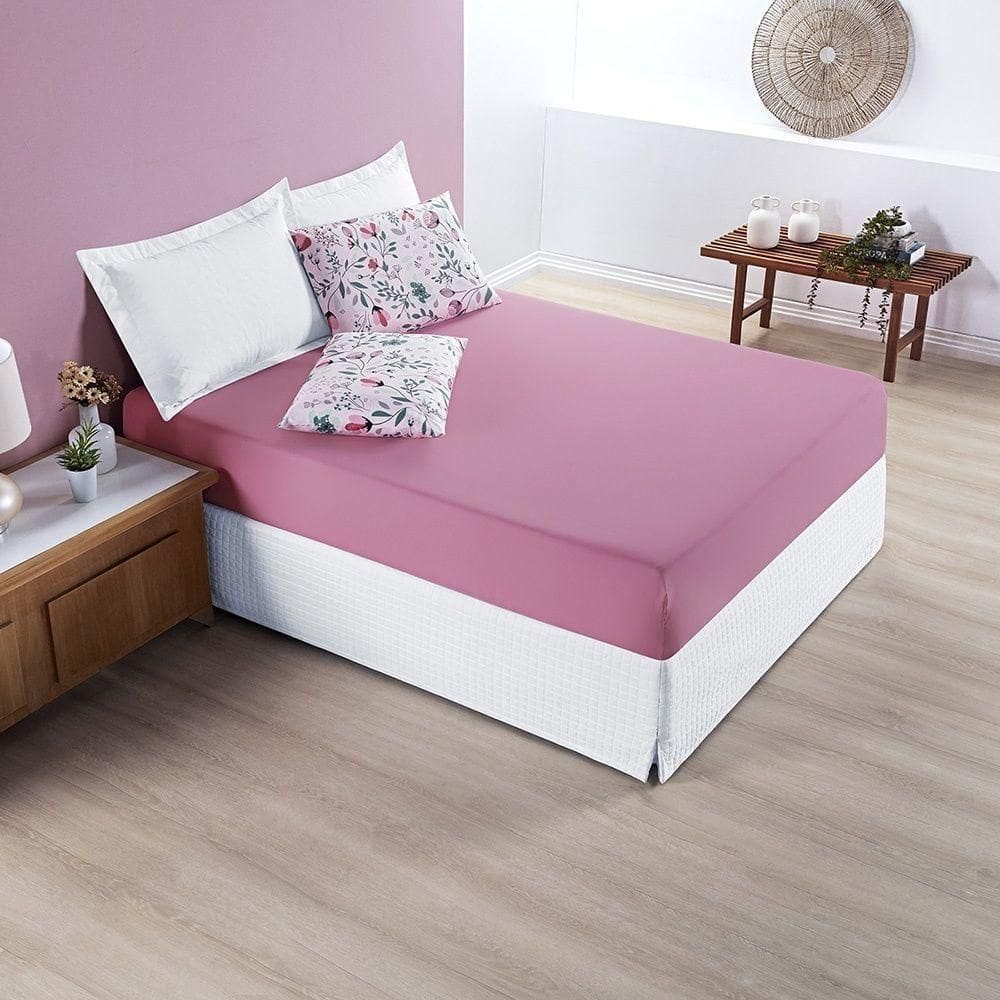 Jogo De Cama Avere 200 Fios Queen 03 Peças 100% Poliéster - Bothanica