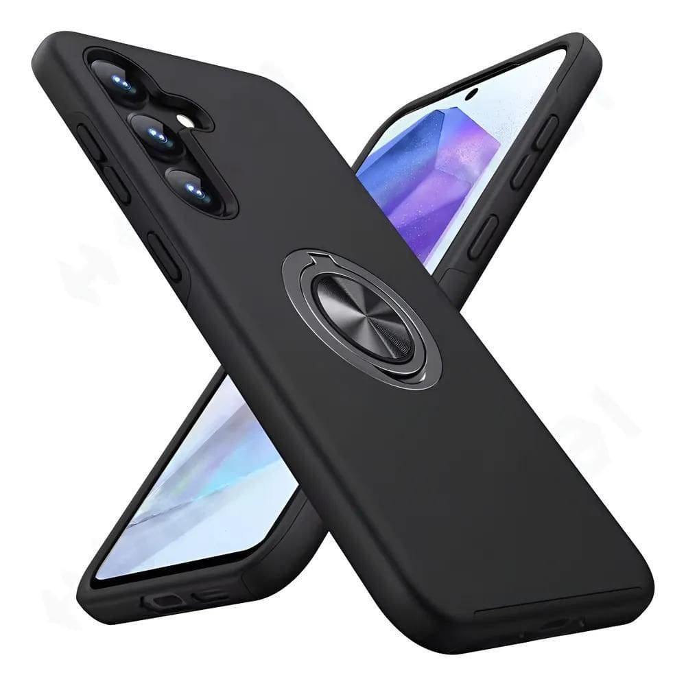 Capa Capinha Anti Shock Com Suporte Giratório S24 Plus Preto
