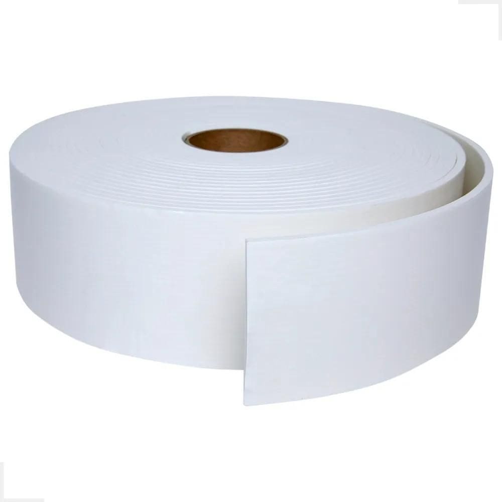 Fita De Vedação Eva Branco Adesivado 1 Lado 05Mm X 70Mmx10M