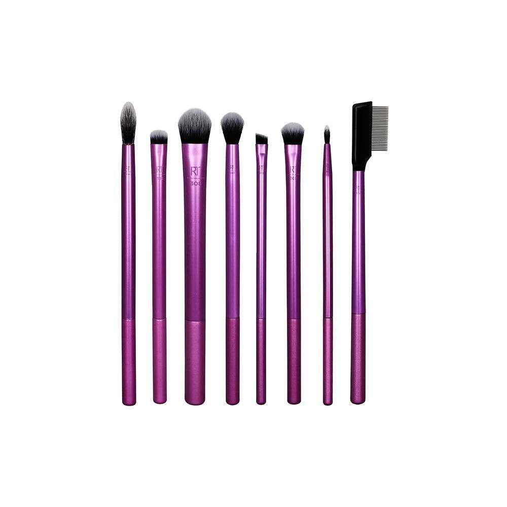 Real Techniques Everyday Eye Ess Kit Pincéis Maquiagem Roxo