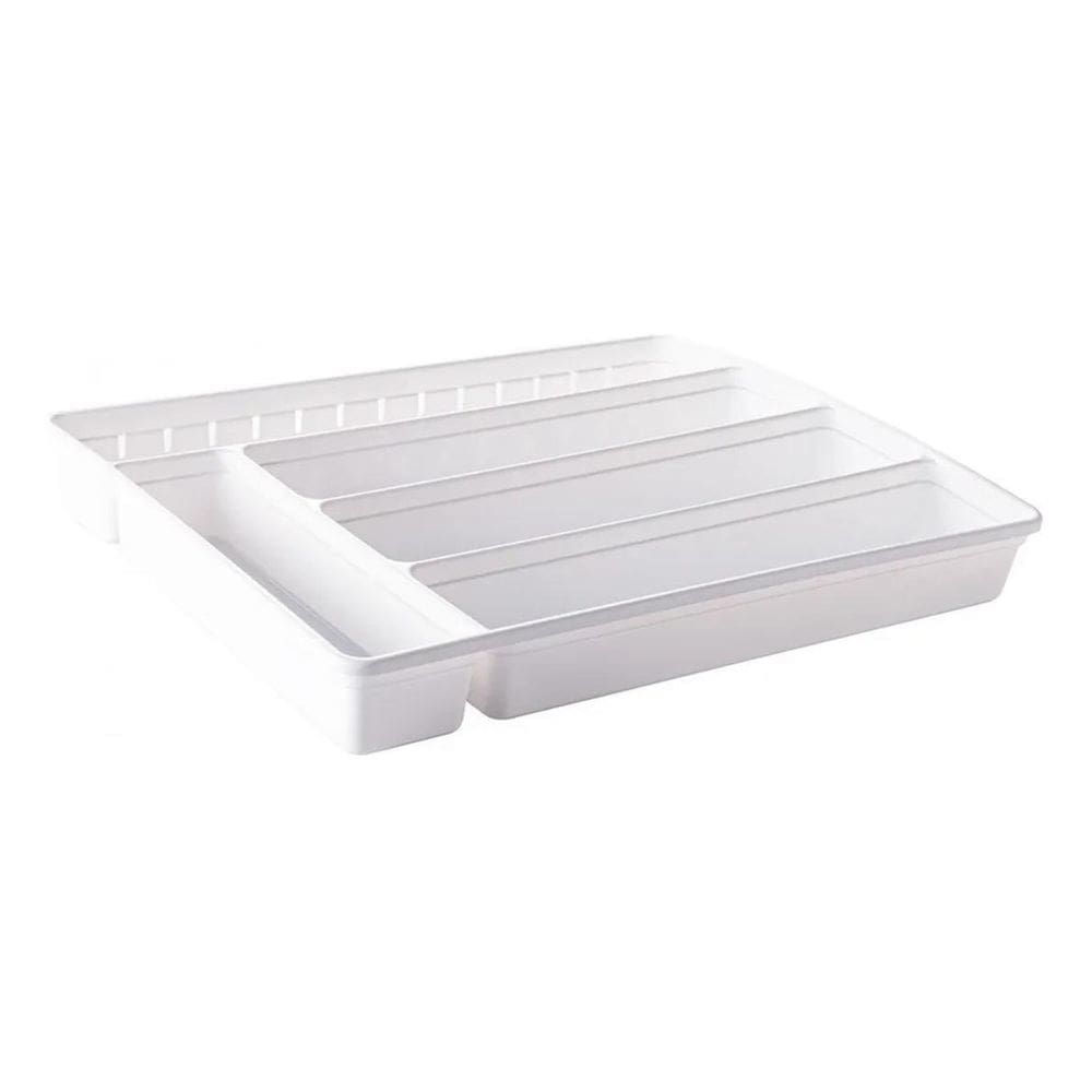 2X Organizador Gaveta Porta Talher 5 Divisorias Plasutil