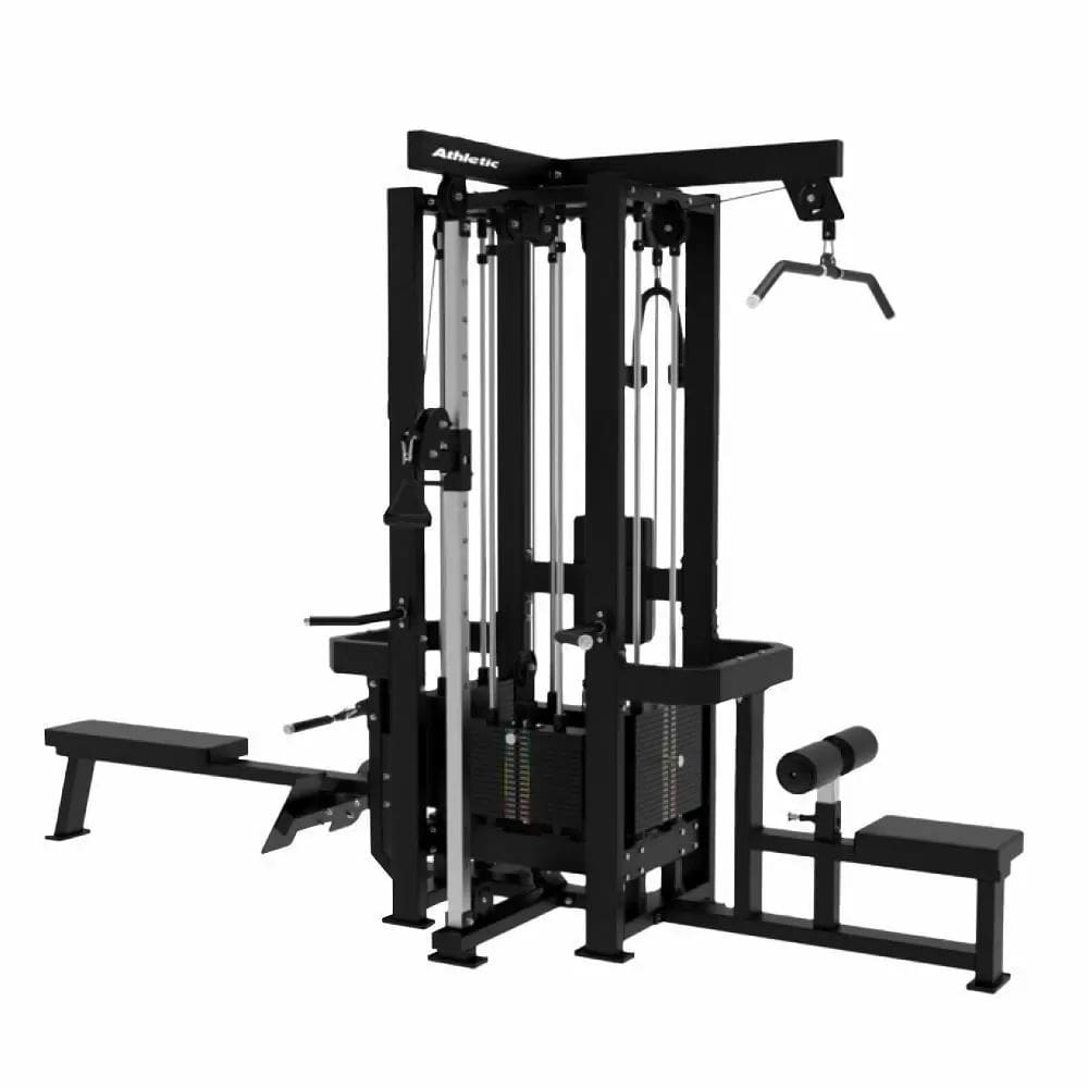 Estação Musculação Athletic Dinamic Profissional 145kg Carga Total Treino Simultâneo Academia