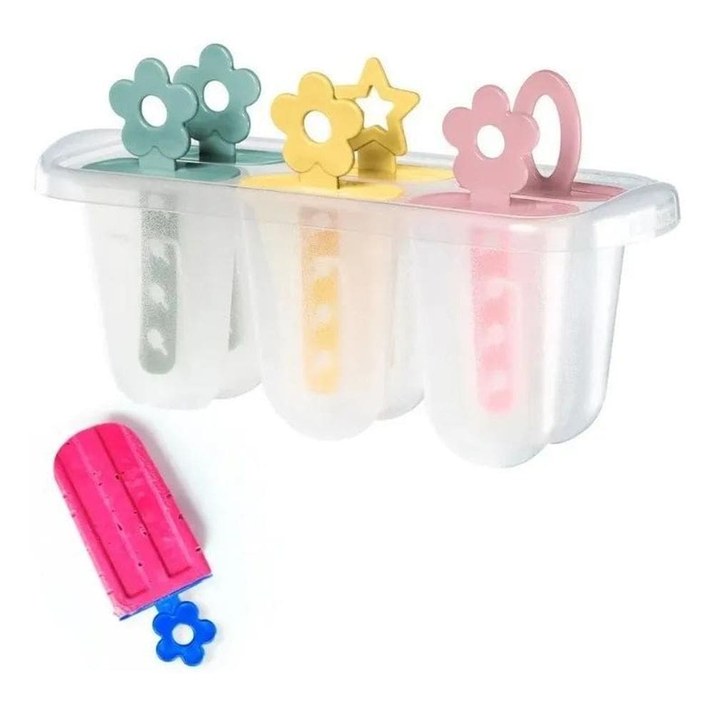 10X Forma 6 Picolés Sorvetes Gelo Livre Bpa Infantil