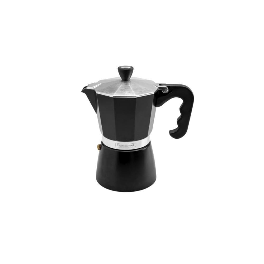 Cafeteira Expresso Italiana Tramontina Alumínio Preto 320ml