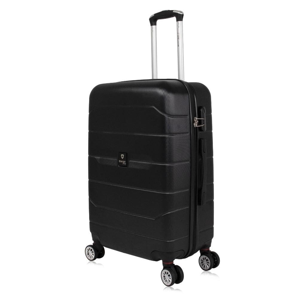 Mala de viagem média 23kg Tokio Preta Swiss Move