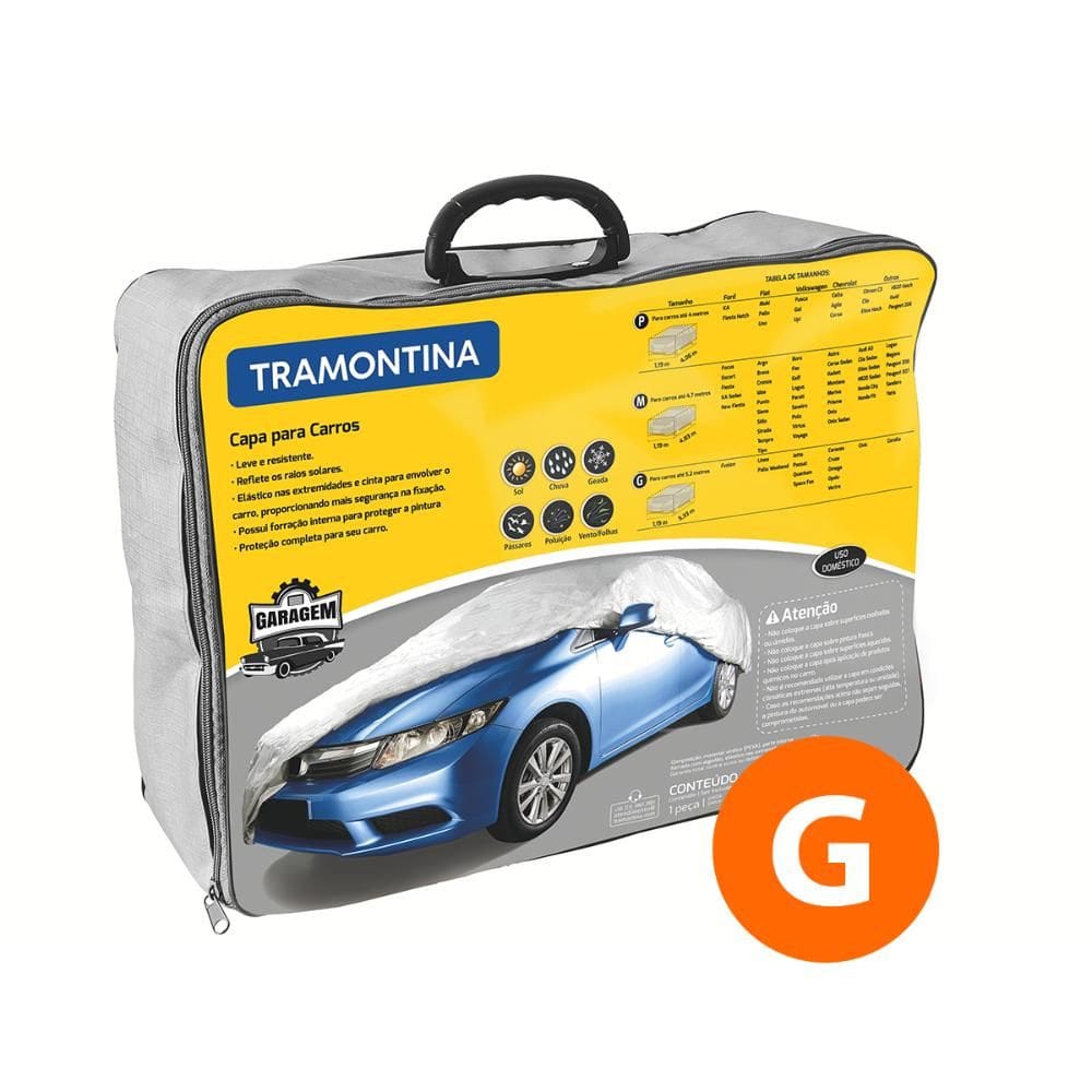 Capa Protetora Para Carros Tamanho G Carros de Até 5,2m - Tramontina 43780003
