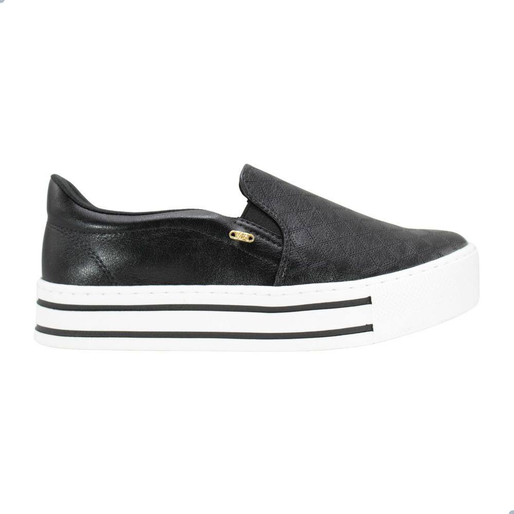 Tênis Feminino Slip On Via Marte 010-023-01 Preto