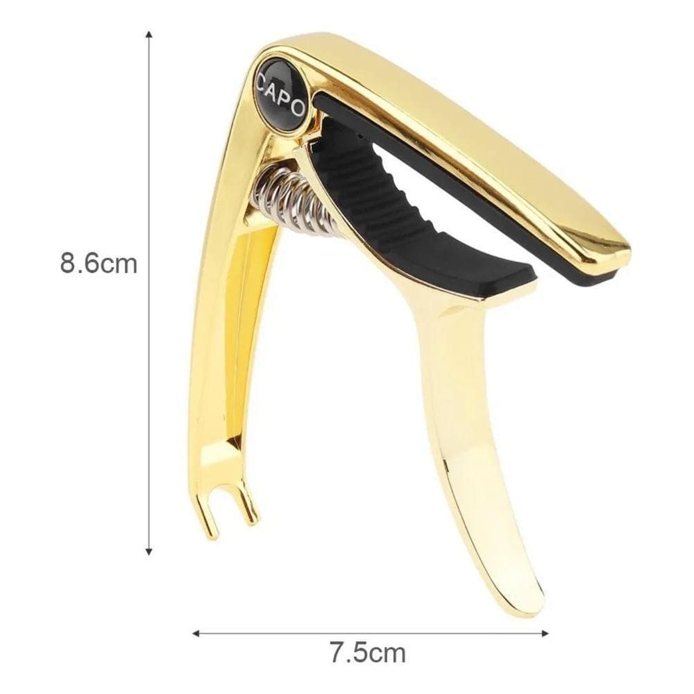 Capotraste Violão/Guitarra Aç Dourado-Brilhante