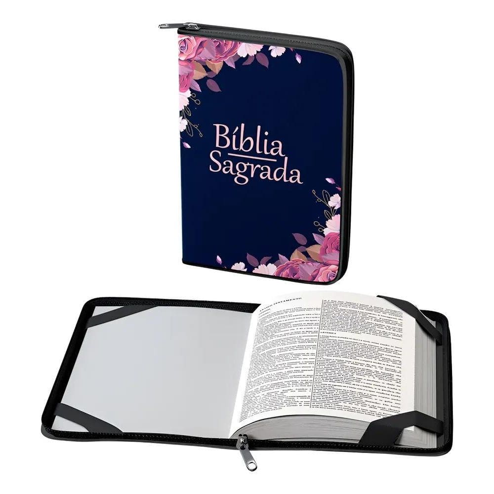 Maleta Case Pasta Capa De Proteção Para Flores Bíblia Sagra