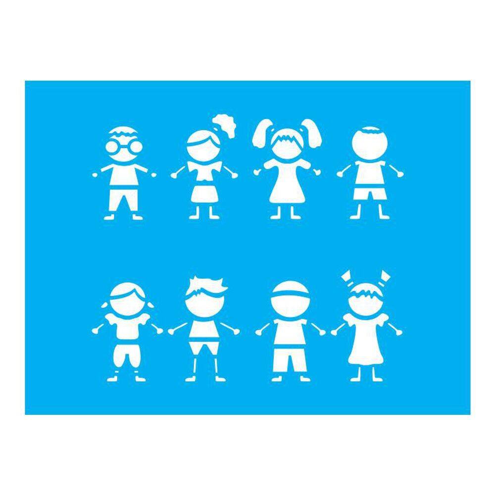 Stencil Tamako Crianças - 15X20Cm - Ref A3206