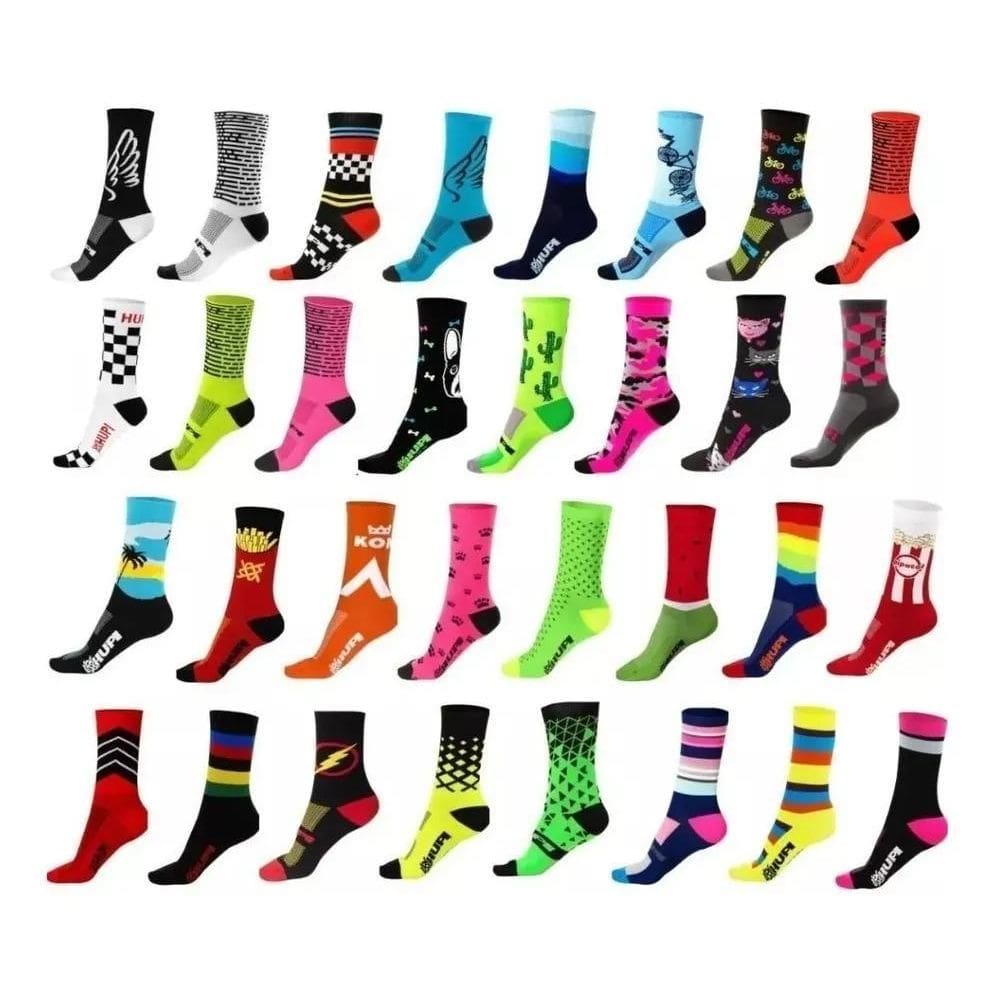 Meia De Ciclismo Corrida Hupi Cano M Brasil 5.0 Preta 36 - 4