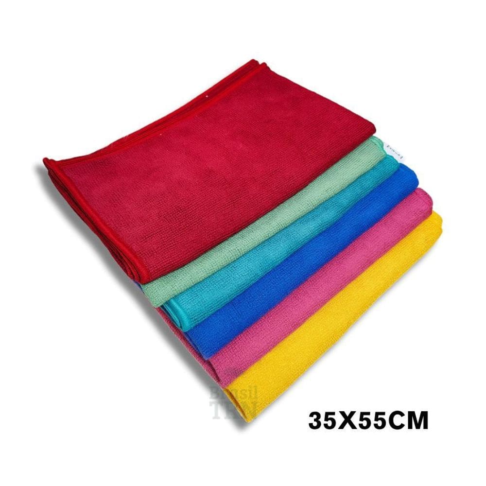 Kit 4 Panos De Pia Microfibra Colorido 35X55Cm Cozinha