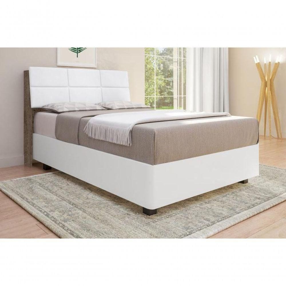 Cabeceira Estofada Yasminne Queen Chocolate