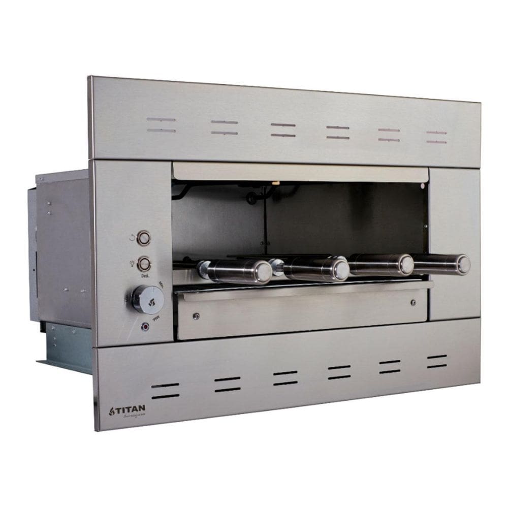 Churrasqueira Elétrica Embutir Prime 4 Espetos 220V Painel