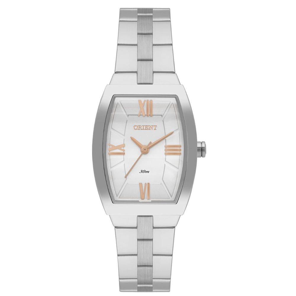 Relógio Orient Feminino Quadrado Prata Lbss0088 S3sx