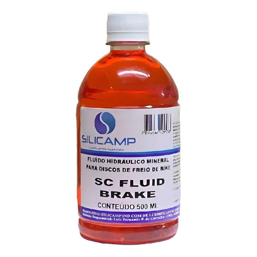 Fluido De Freio Disco Mineral Vermelho Hidráulico Bike 500Ml