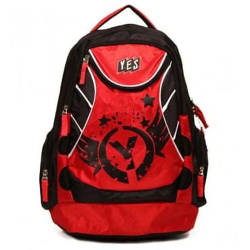 Mochila Costas Juvenil Mc1413 Yes Preto Vermelho