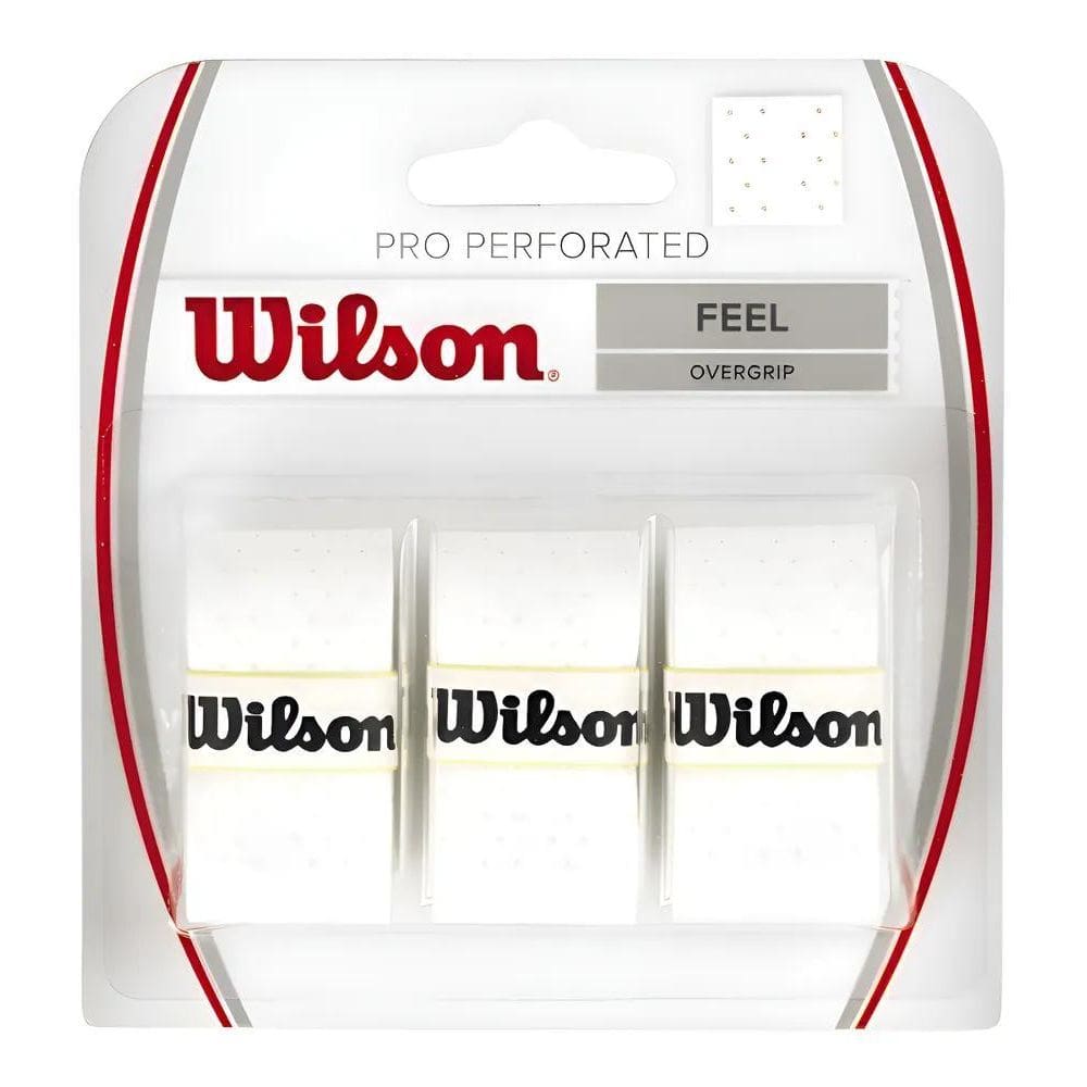 Pacote X3 Wilson Pro Overgrip Perfurated Cubregrip Tennis Pa