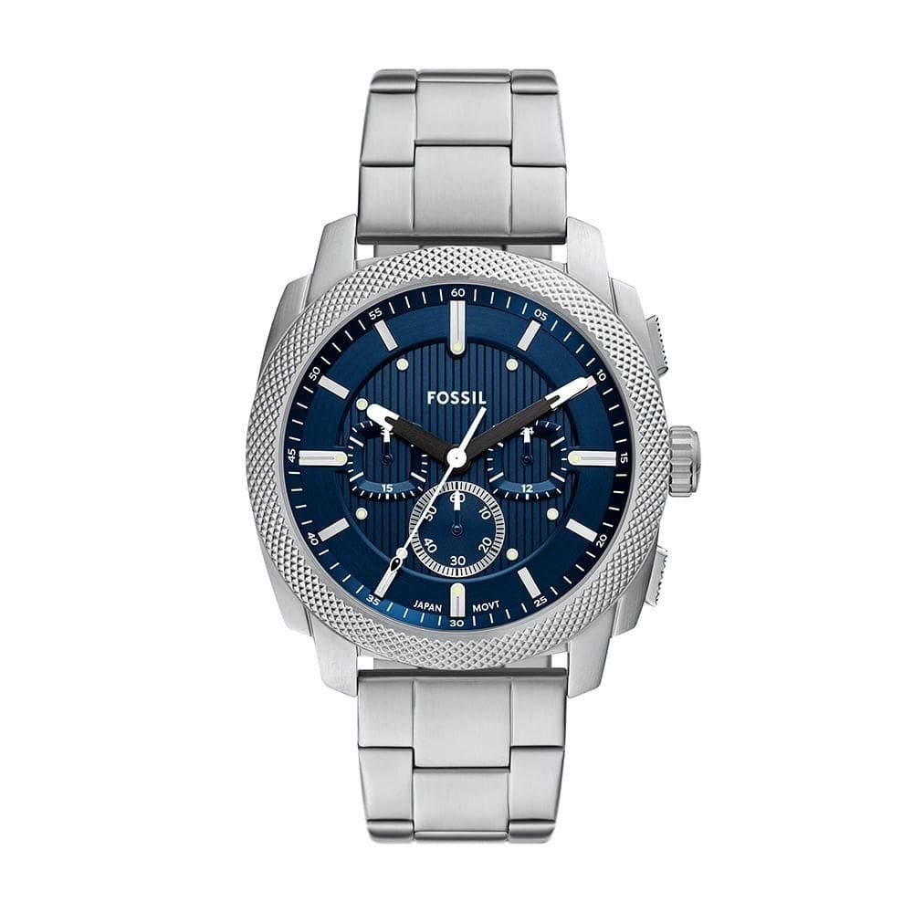 Relógio Fossil Masculino Machine Prata - Fs6096-1an