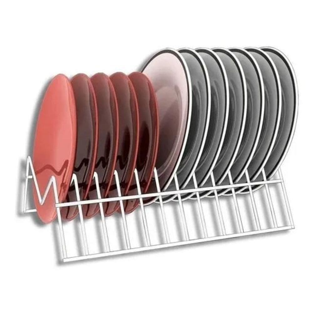 3X Suporte De Prato Vertical Organizador Armário Dicarlo Bra