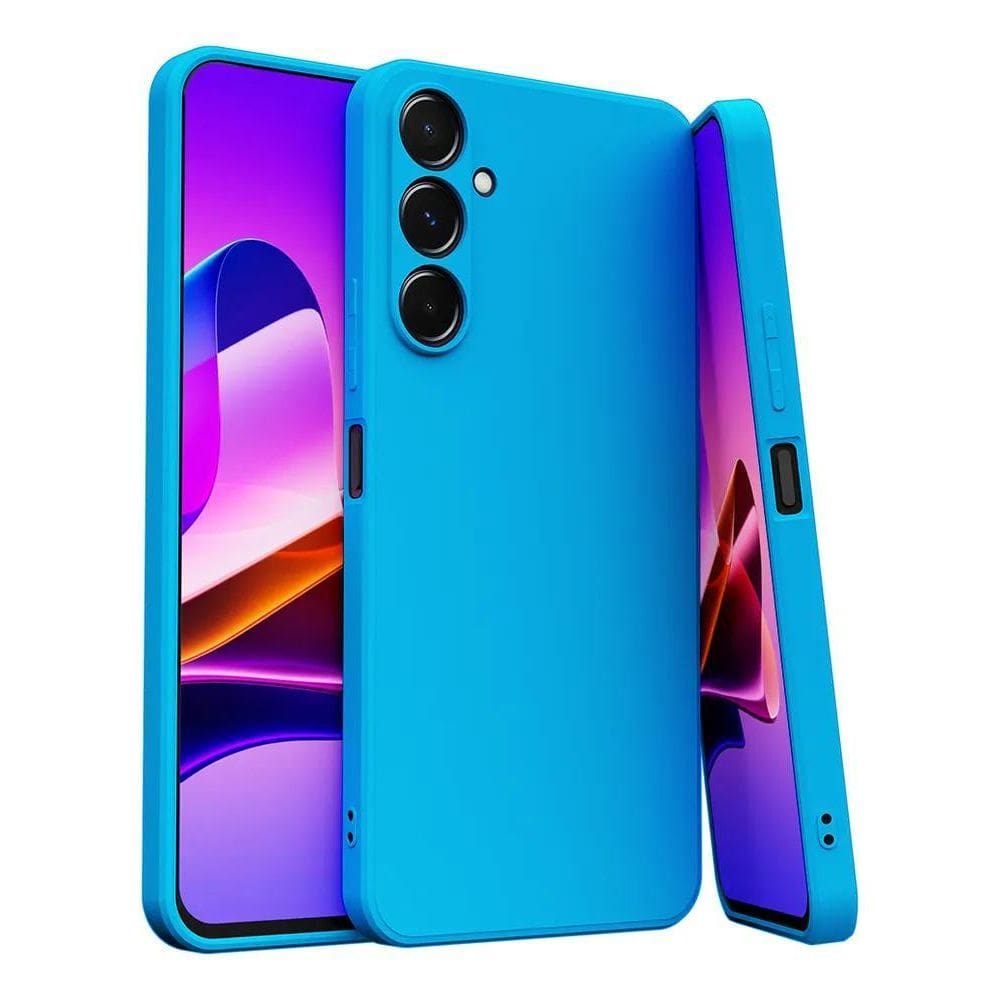 Capa Capinha Para Galaxy S23 Silicone Aveludado C Azul-Celes