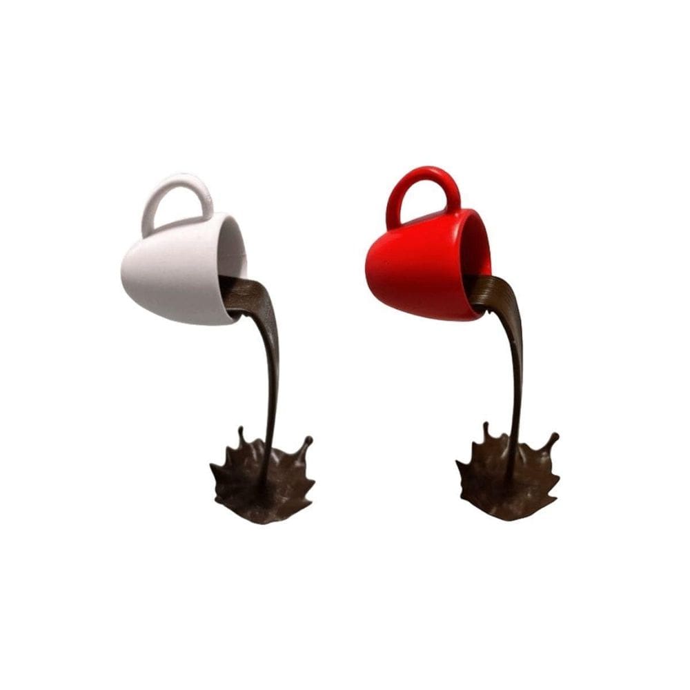 Kit 2 Xicaras Decorativas Flutuante Para Amantes De Café