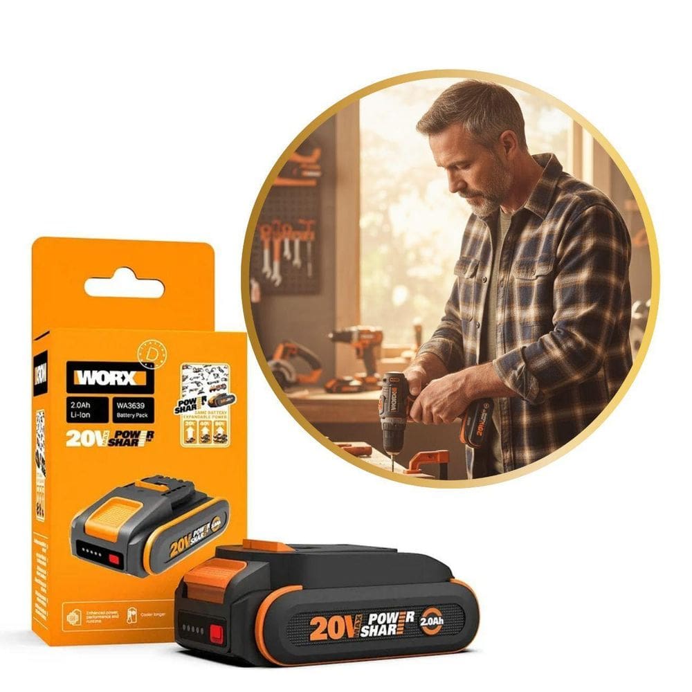 Bateria 20V 2.0Ah Ions De Litio Powershare Worx Wa3639