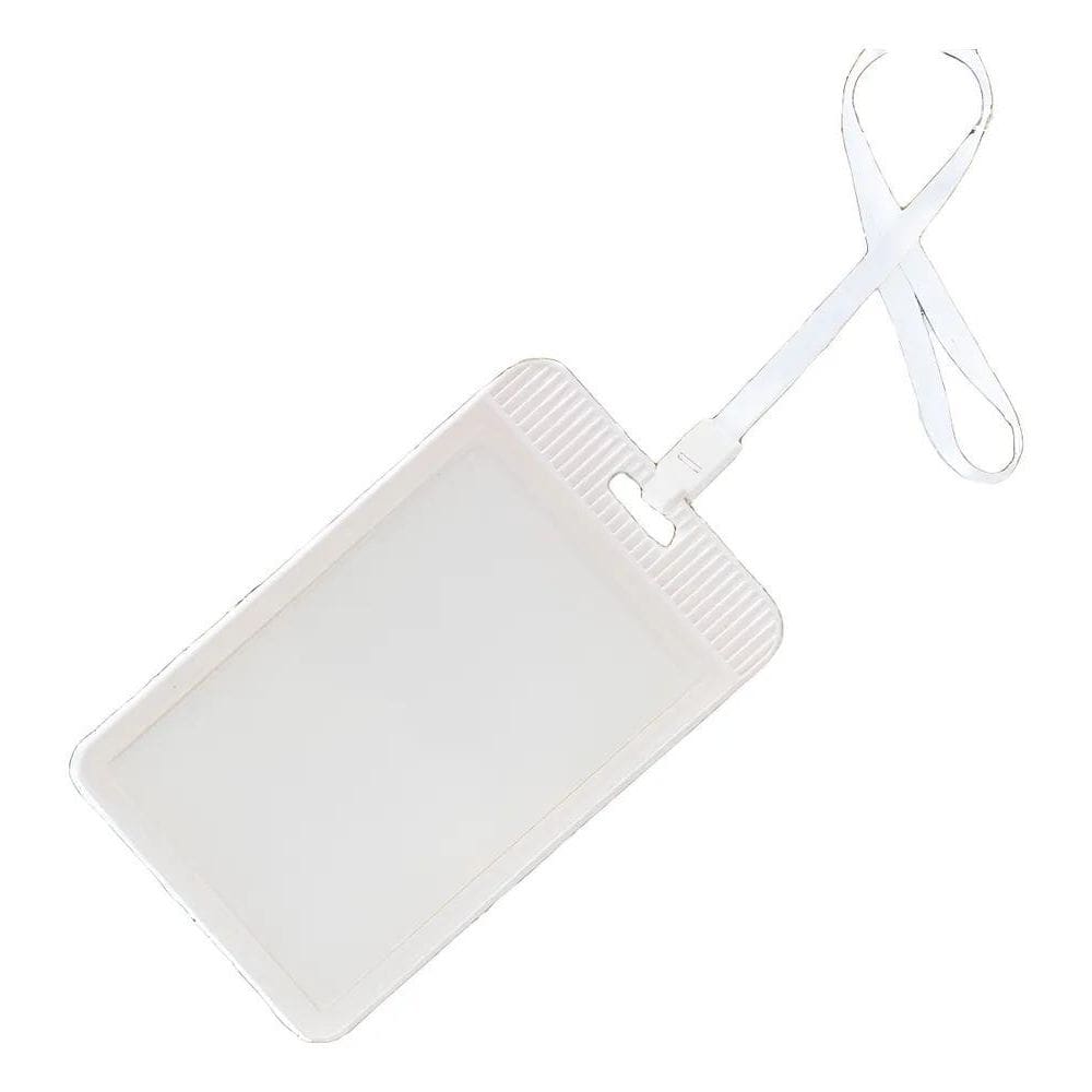 10 Porta Crachá Com Cordão Vertical Porta Ca Branco