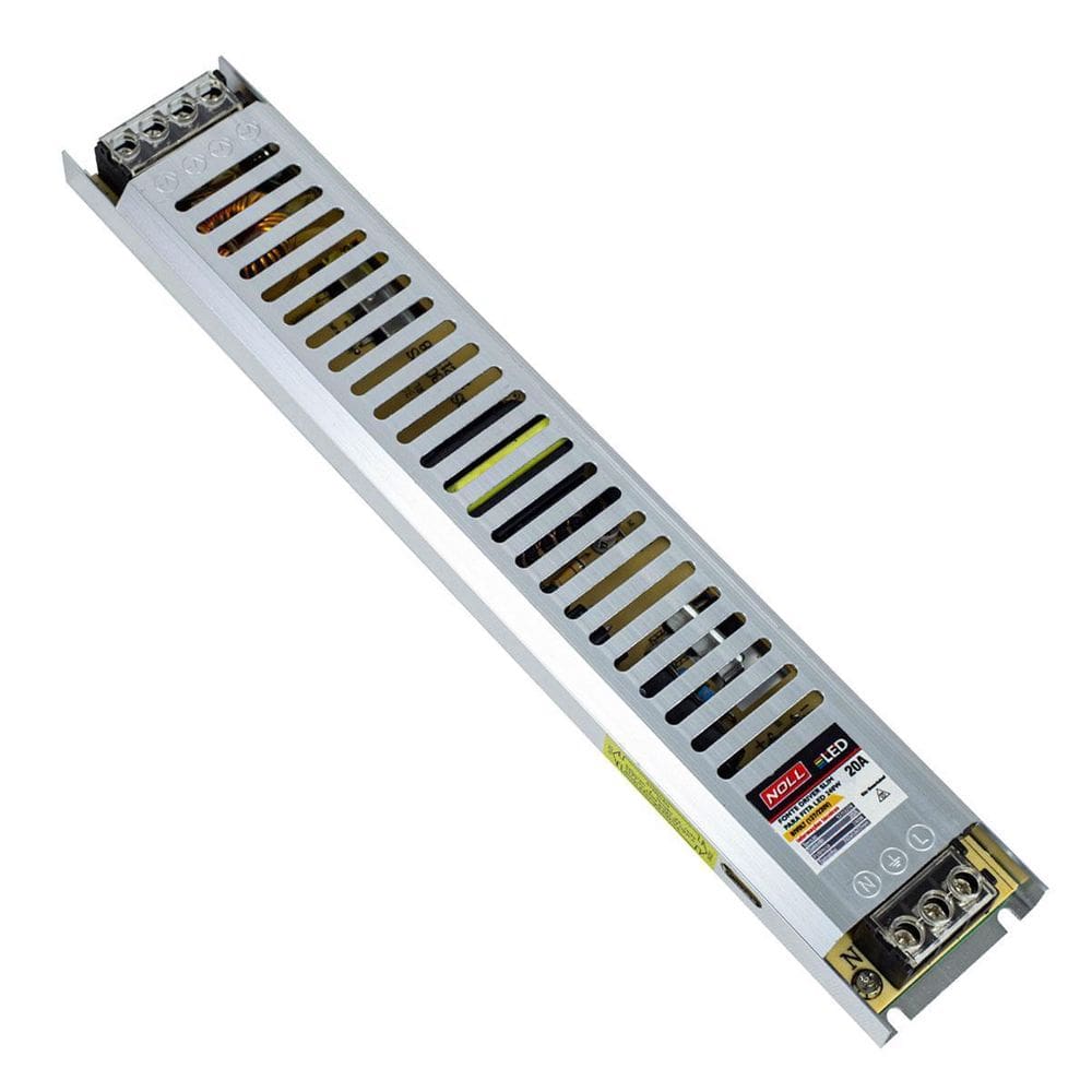 Fonte Driver Slim Para Fita Led 240W 20A 522,0010 - Noll Led