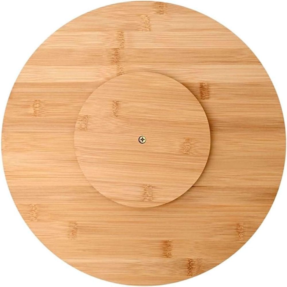 Bandeja Bambu Redonda Giratória 30Cm - Mori