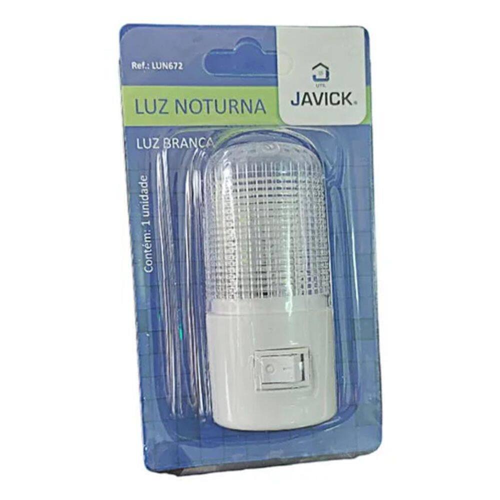 10X Mini Luminária Abajur De Tomada Luz Noturna Led Cor Da