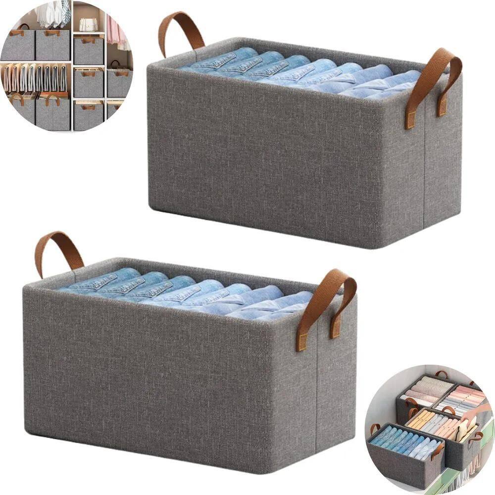 Kit 2 Caixa Organizador De Roupas Íntimas Camisetas Calças C