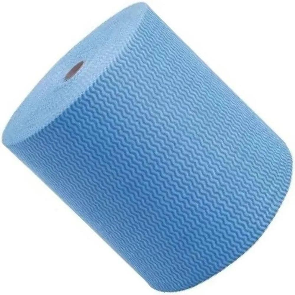 Pano Multiuso Tipo Perfex Rolo 600 Panos Azul