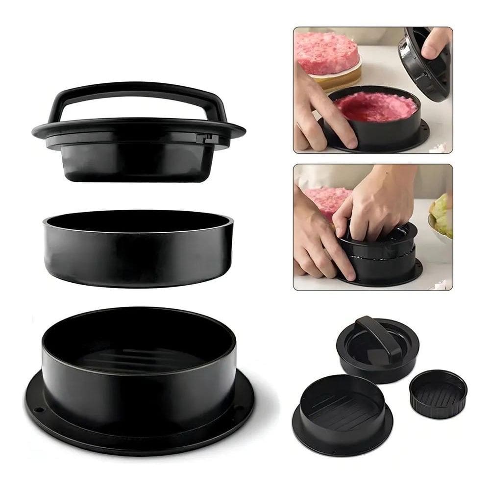 Molde Forma Para Fazer Hambúrguer Grande Pequeno E Recheado