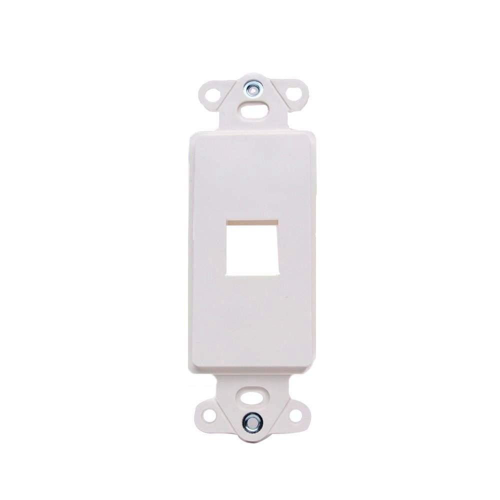 Placa de parede Vanco 820321 Keystone 1 Port White