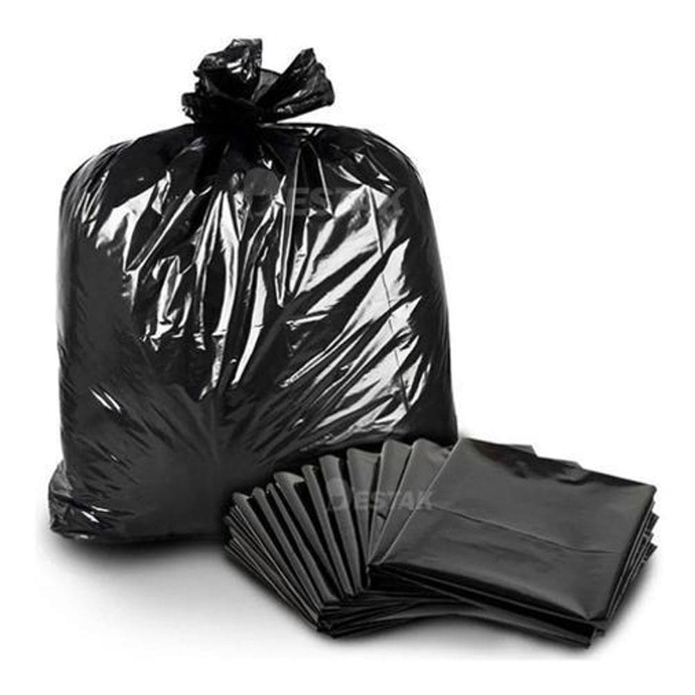 Pacote 100 Sacos De Lixo Modelo Reforçado 60 Litros