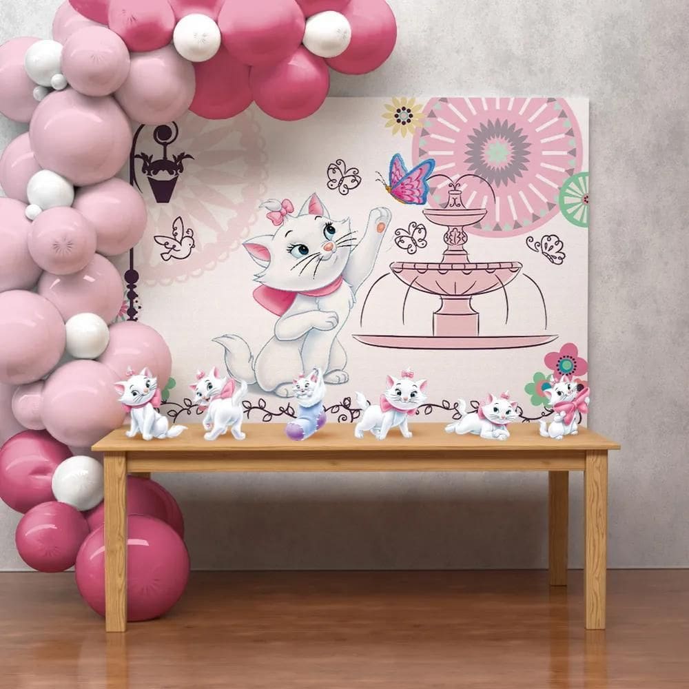 Kit Festa Aniversário Decoração Vár Gata Marie