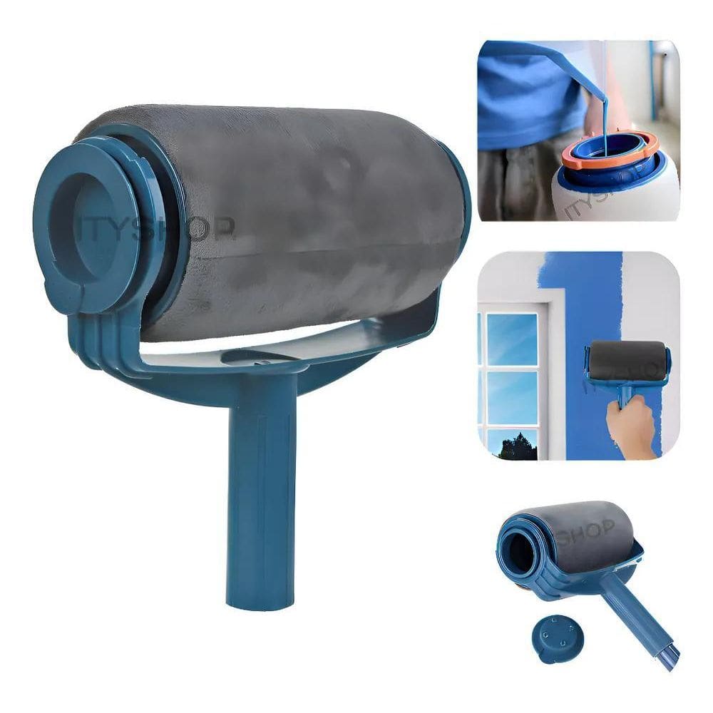 Rolo De Pintura Com Reservatório Casa Parede Sem Sujeira