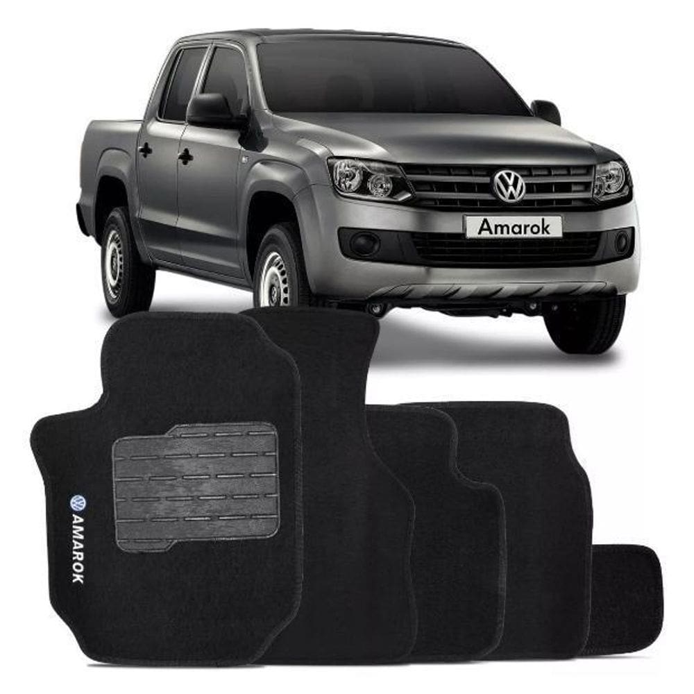Tapete Automotivo Carpete Com A Base Em Pvc Vw Amarok 2018