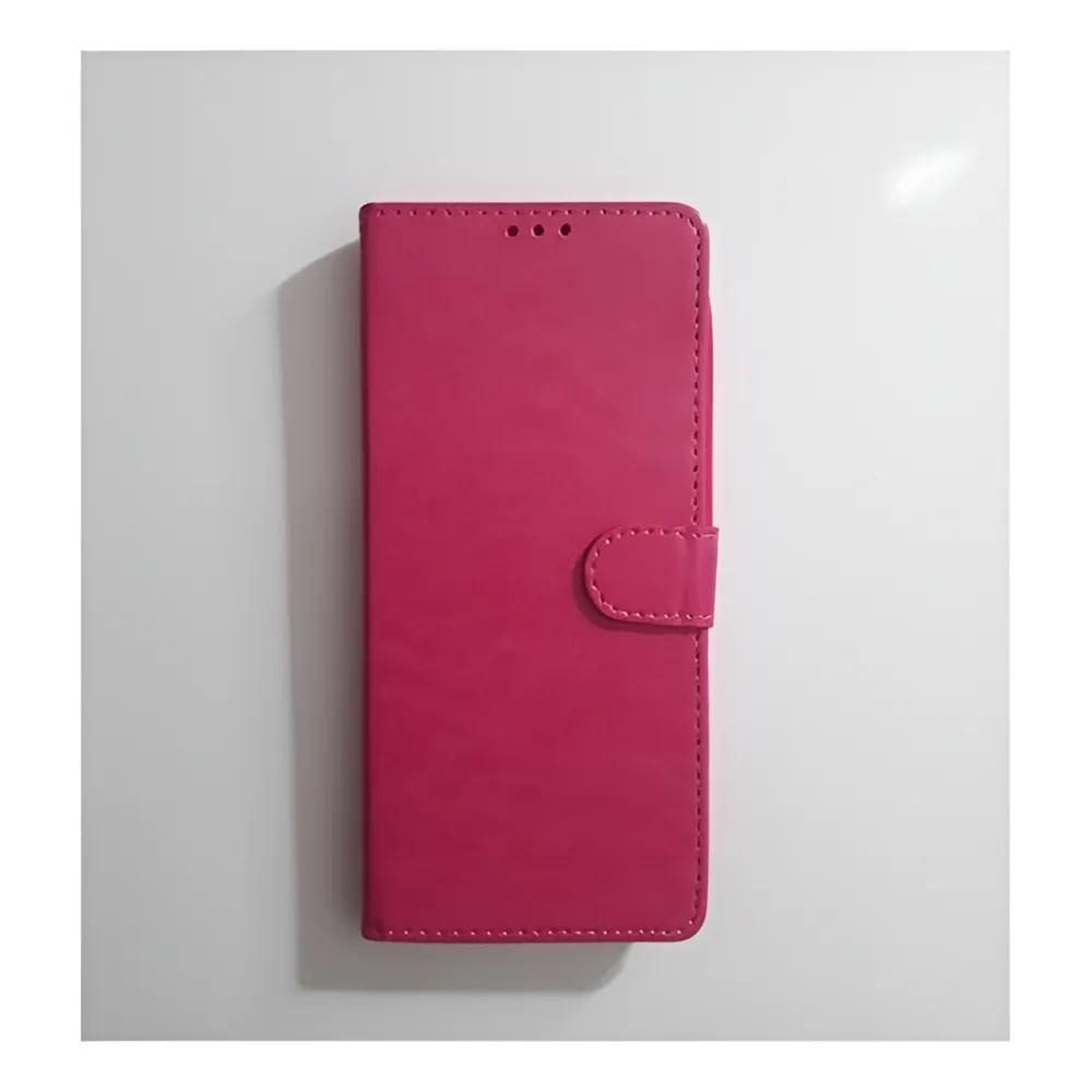 Capa Capinha Carteira Flip Couro Para Motorola Moto Pink