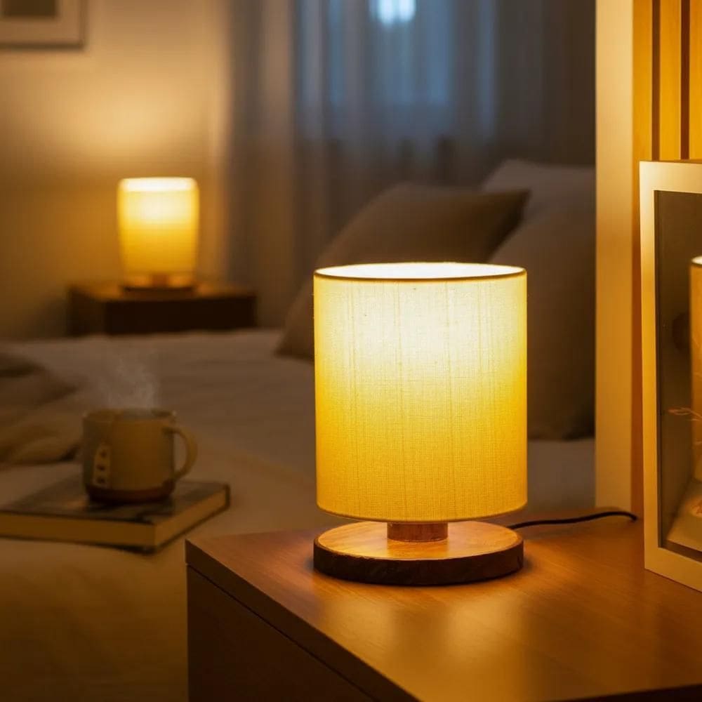 Abajur Cabeceira De Cama Decorativo Quarto Escritório Casa M