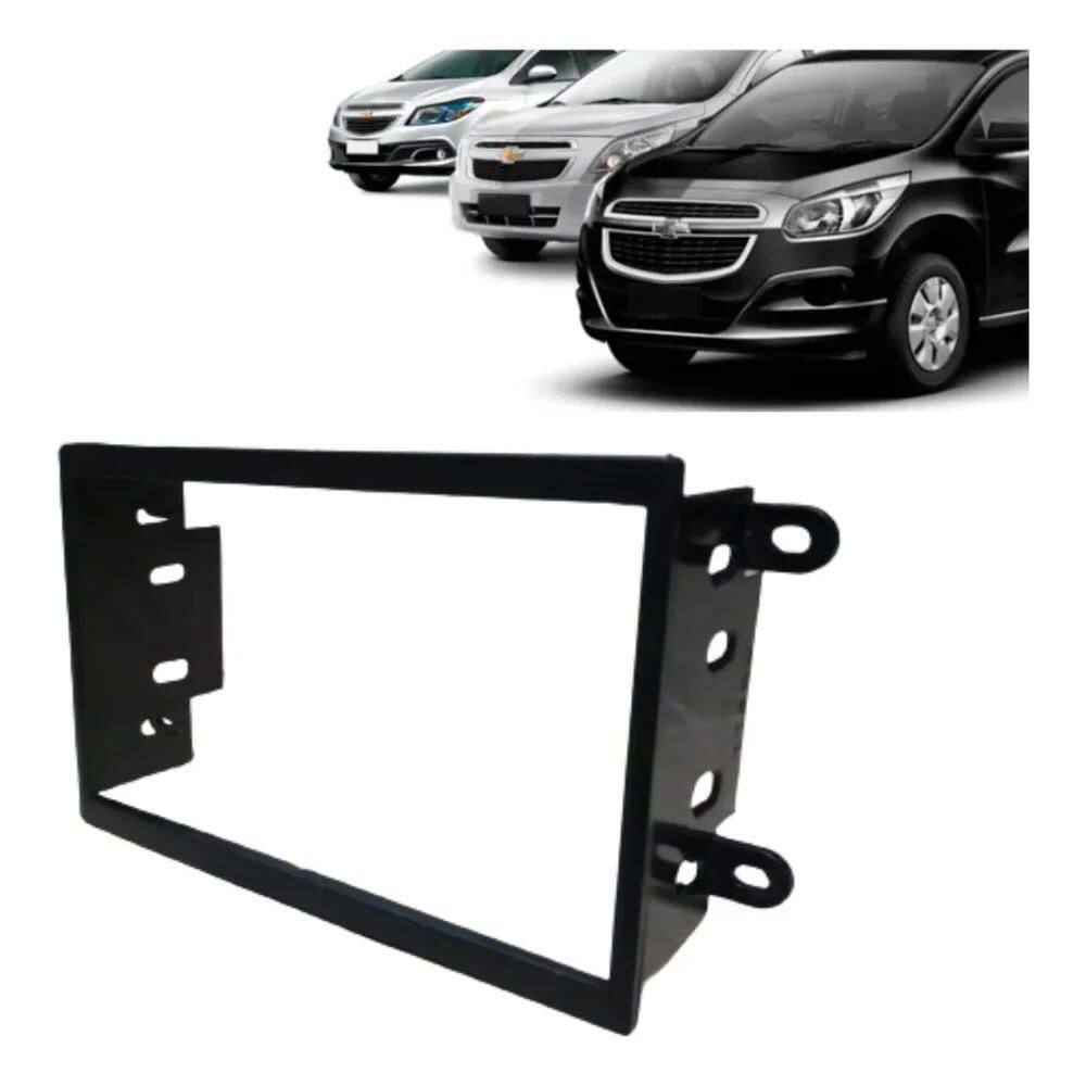 Moldura Painel 2Din Multimid Dvd Mp5 Cobalt Onix Spin Prisma