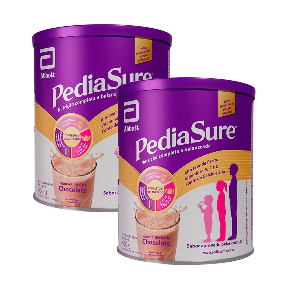 Kit 2 PediaSure Chocolate 400g