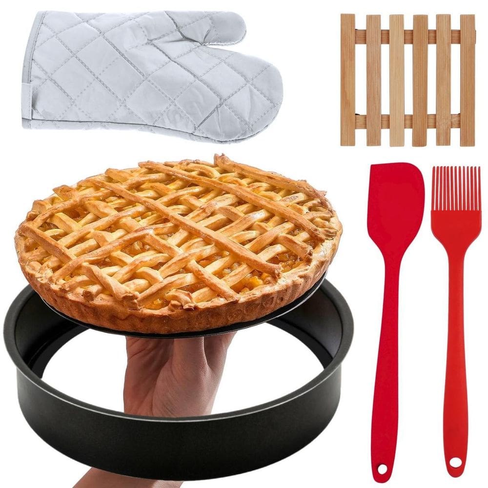 Forma Fundo + Luva + Pincel +Espátula +Descanso Panela