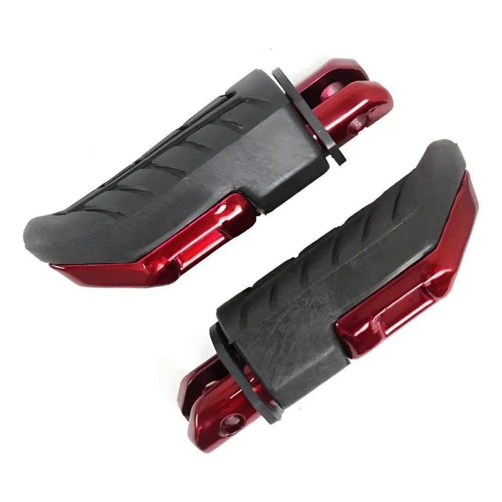 Pedaleira Traseira Esportiva Par Cg 160 Titan Fan Cb Vermel