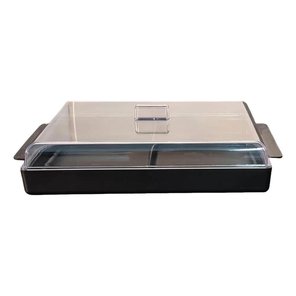 Porta Frios Duplo Com Tampa Preto Micromax