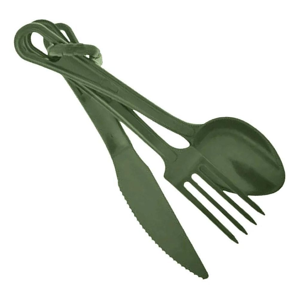Faca E Talher De Campanha Acampamento Camping Trilha Mi Verd