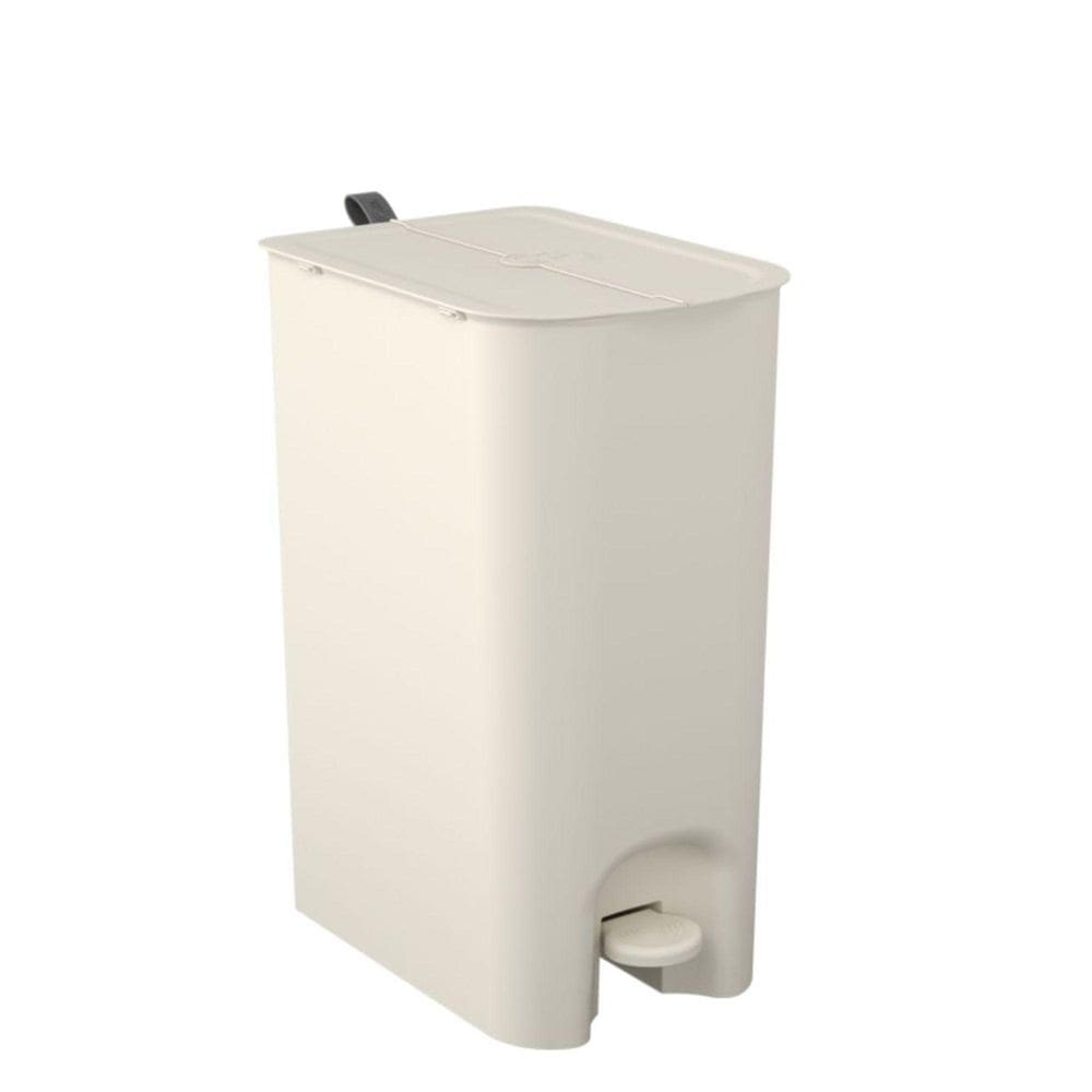 Lixeira 20L De Pedal Abertura Borboleta Esconde Saco E Alça